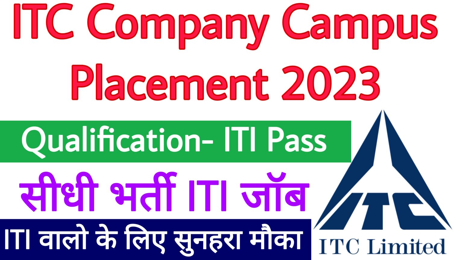 Itc Company Campus Placement Iti Education