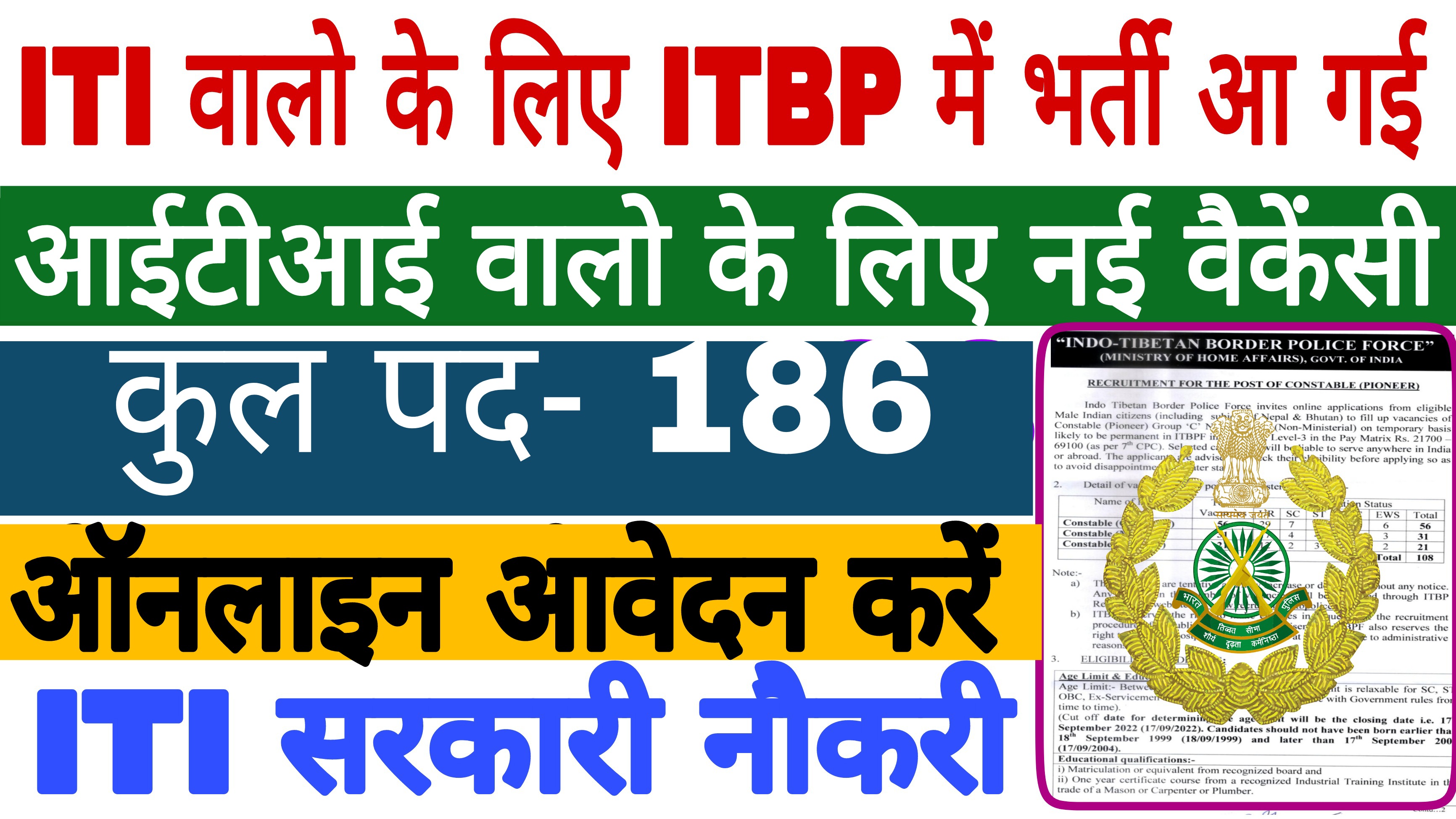 ITBP Recruitment 2022