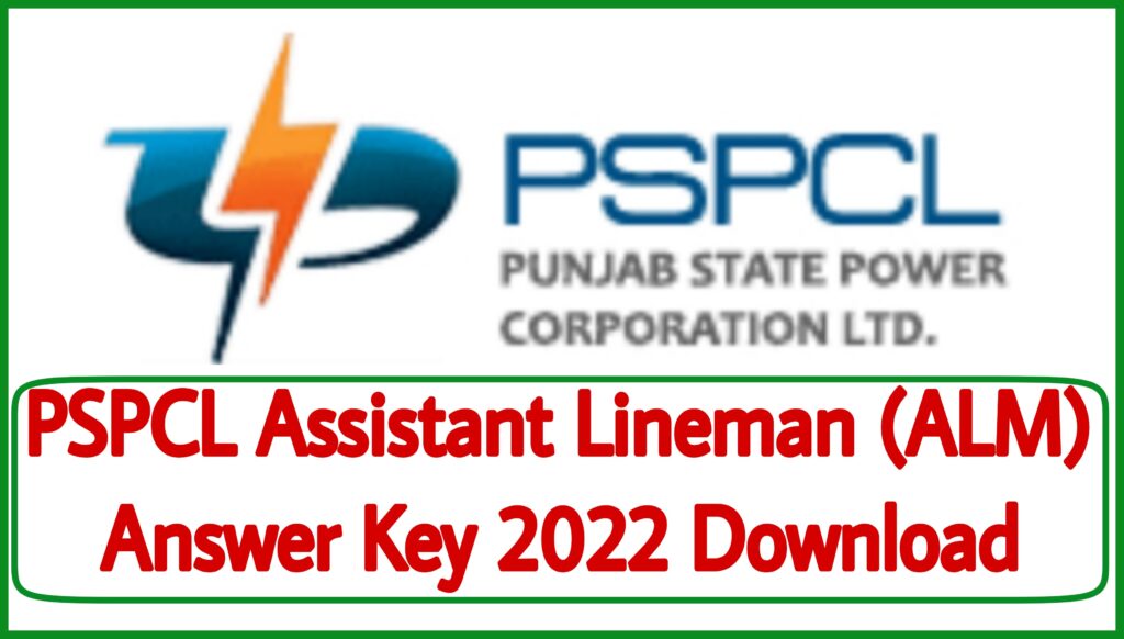 PSPCL ALM Answer Key 2022