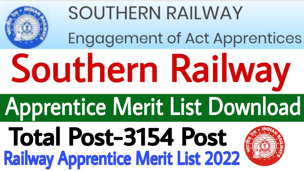 Southern Railway Apprentice Result 2022