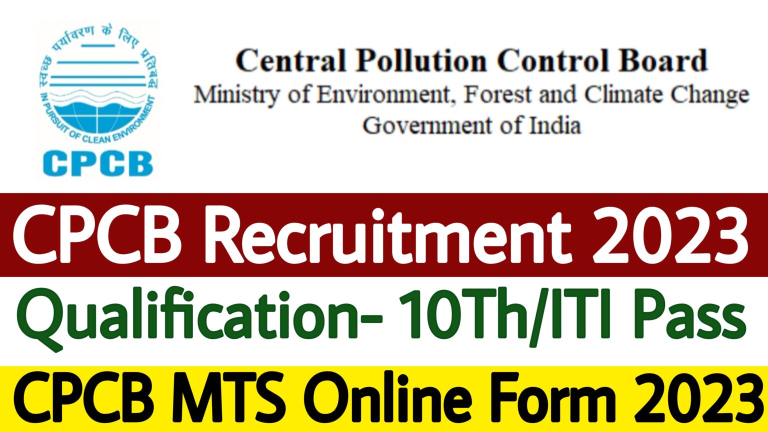 CPCB Recruitment 2023 - ITI Education