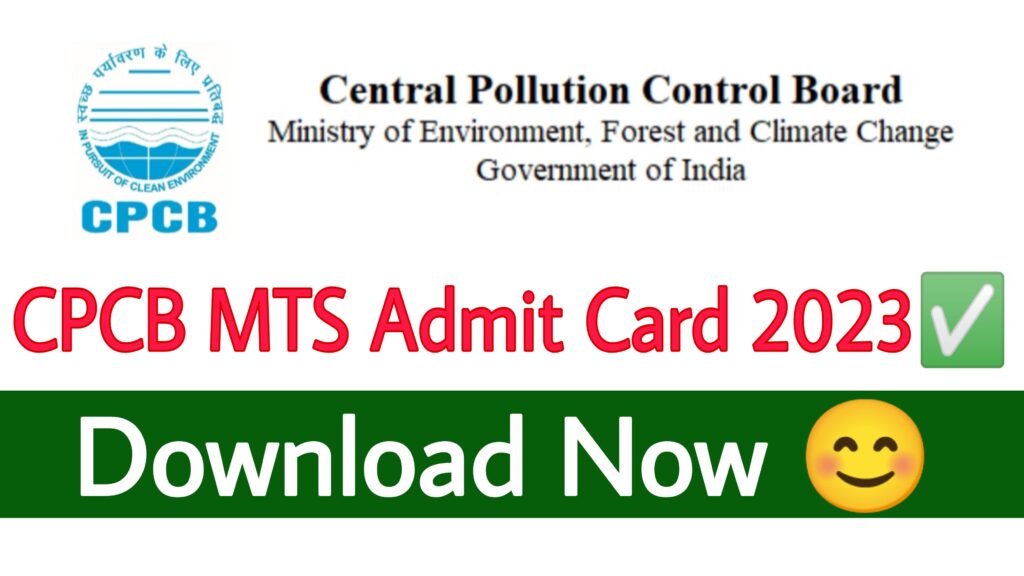 CPCB Admit Card 2023