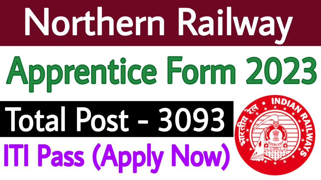 Northern Railway Apprentice Form 2023