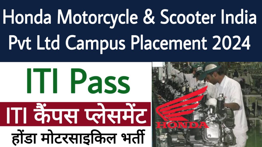 Honda Motorcycle & Scooter India Pvt Ltd Campus Placement 2024