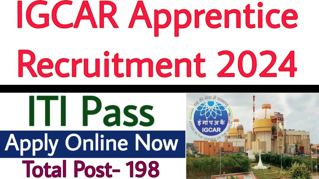 IGCAR Apprentice Recruitment 2024