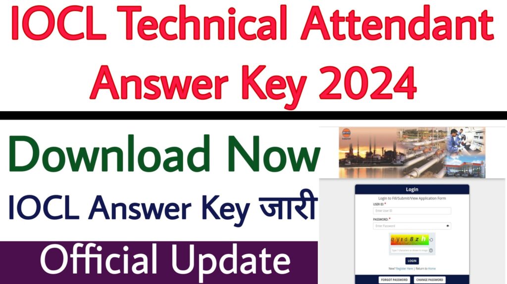 IOCL Technical Attendant Answer Key 2024