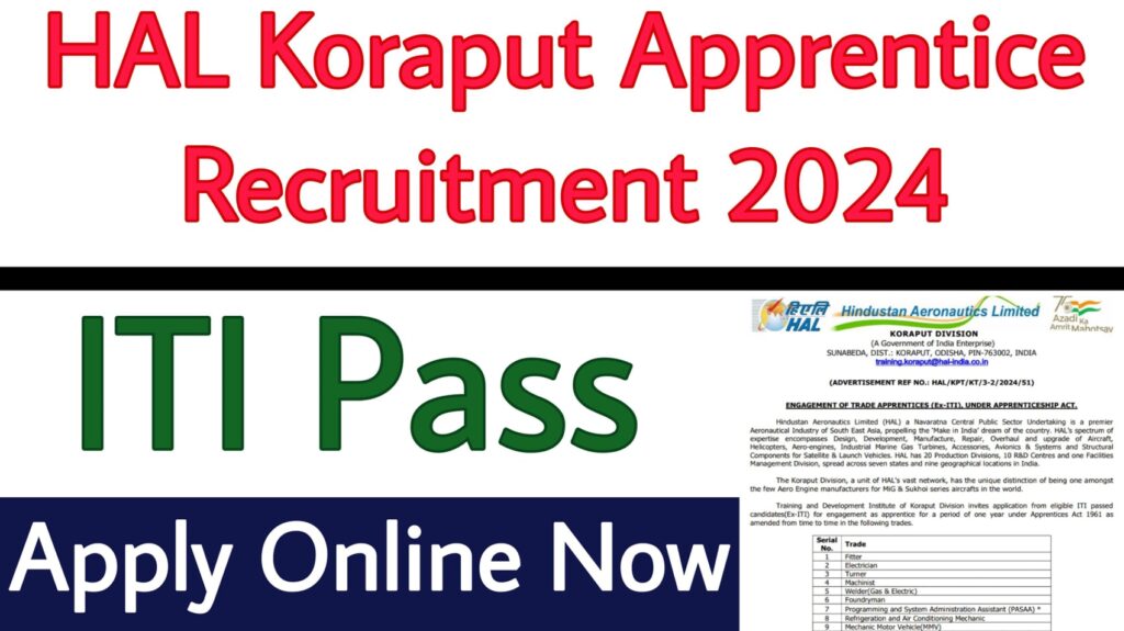 HAL Koraput Apprentice Recruitment 2024