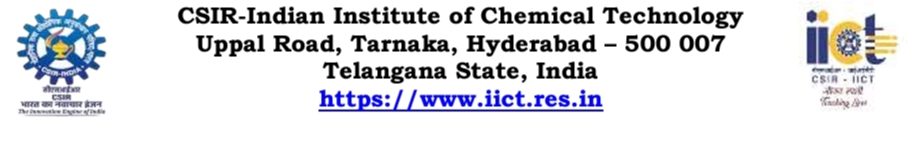 CSIR-Indian Institute of Chemical Technology, Hyderabad (CSIR-IICT) 