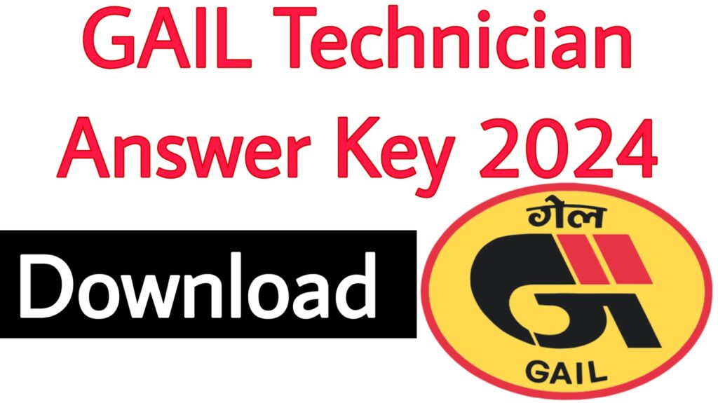 GAIL Technician Answer Key 2024